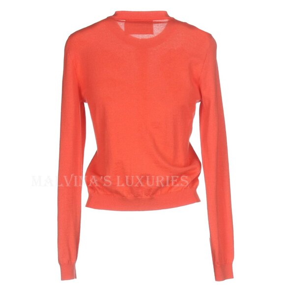 BOUTIQUE MOSCHINO SWEATER SEQUIN CRYSTAL PATCHES PINK WOOL CARDIGAN sz 40 6 - Picture 3 of 6